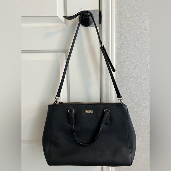 Kate Spade Black Leather Handbag - Picture 1 of 6
